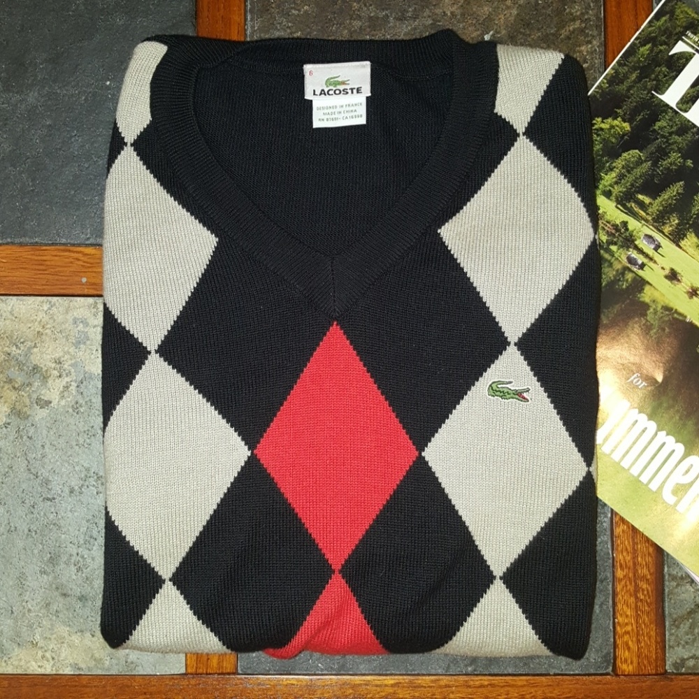 Lacoste Argyle Sweater